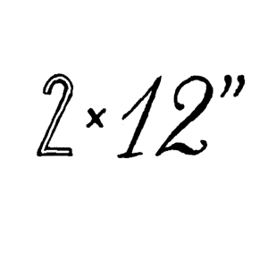 2 x 12"